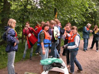 Alles Klar! Das Abenteuer Paddeln auf der Krutynia kann beginnen.